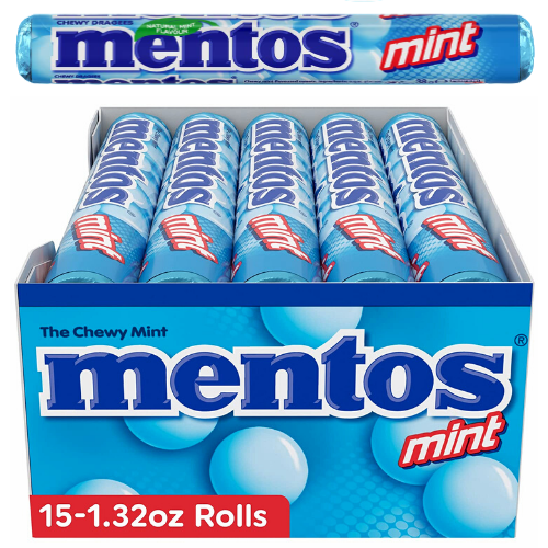 15 Pack Mentos Chewy Mint Candy Roll as low as $5.98 Shipped Free (Reg. $8.80) | 40¢/Roll