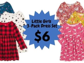 little girls dress 3-pack