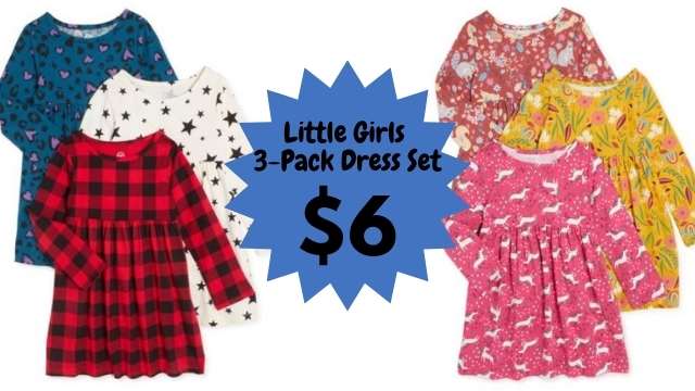 little girls dress 3-pack