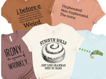 Grammar Hilarity Tees for $18.99 shipped!