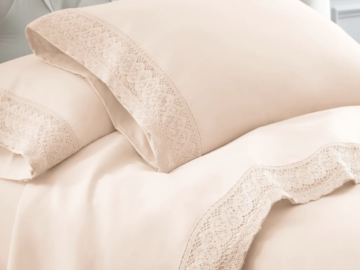 Crochet Lace Sheet Set for just $27.99 shipped!