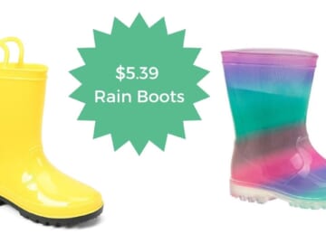 Rain Boots For Kids As Low As $5.39!