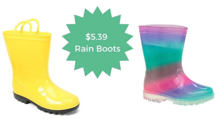 Rain Boots For Kids As Low As $5.39!