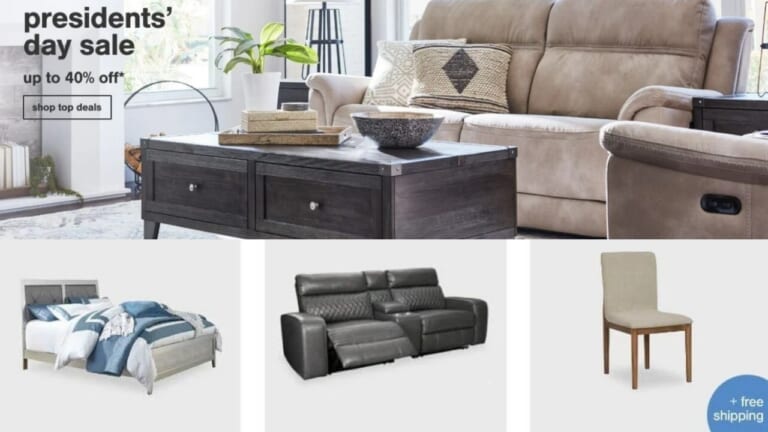 Ashley Furniture | 40% Off President’s Day Sale