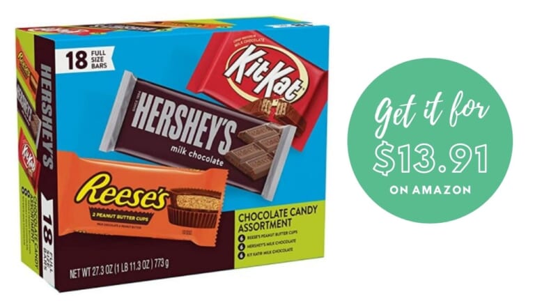 18 Full Size Chocolate Bars For Only $13.91