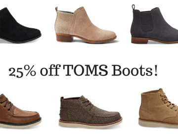 Toms Coupon | Extra 25% Off Boots