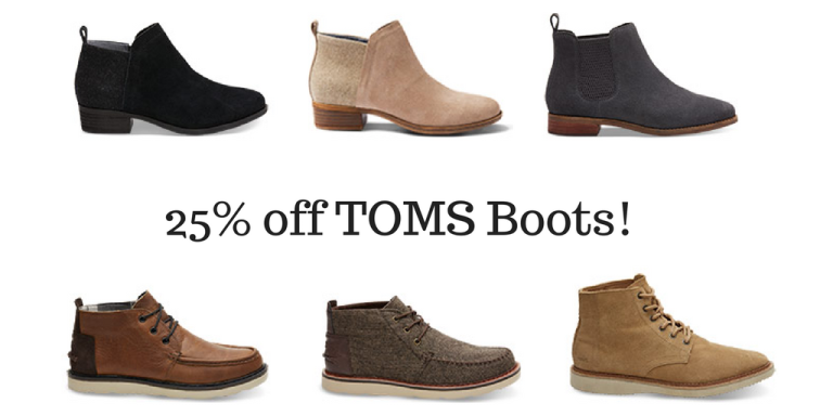 Toms Coupon | Extra 25% Off Boots