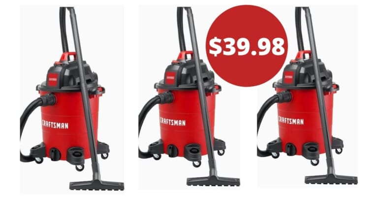 Craftsman 8-Gallon Wet/Dry Shop Vacuum for $39.98