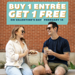 Qdoba: Buy One, Get One Free Entrees on Valentine’s Day!