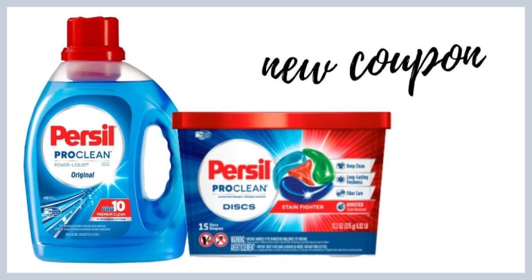 Persil Coupon | Save on Liquid Laundry Detergent or Discs at Walmart