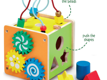 Early Learning Centre Mini Wooden Activity Cube $7.31 (Reg. $14.99) – FAB Ratings! 2,300+ 4.6/5 Stars!