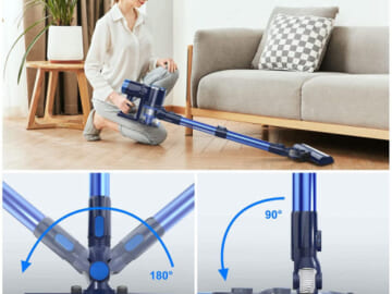 Today Only! 4 in 1 Cordless Stick Vacuum with LED Touch Display $95.18 Shipped Free (Reg. $175)