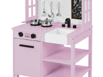 Kids Farmhouse Play Kitchen for just $54.99 shipped! (Reg. $140)