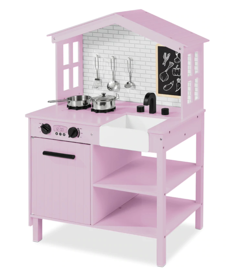 Kids Farmhouse Play Kitchen for just $54.99 shipped! (Reg. $140)