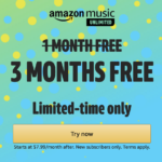 Amazon Music Unlimited Deal | 3 FREE Months!