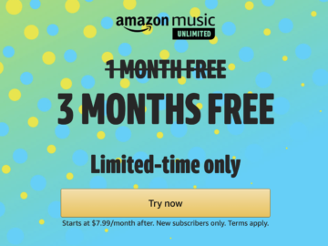 Amazon Music Unlimited Deal | 3 FREE Months!