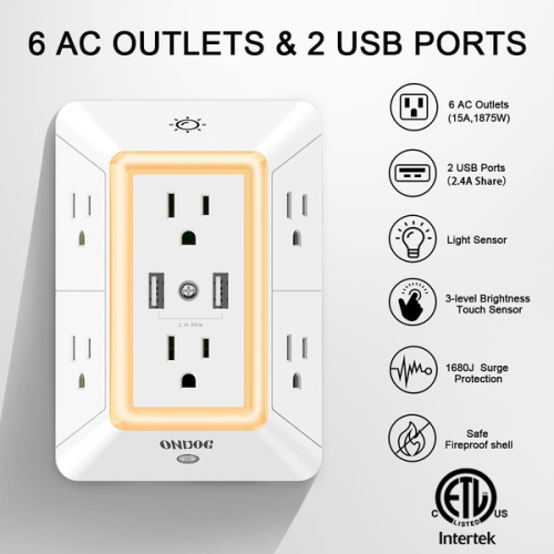 Conveniently Connect All of Your Equipment with this FAB Surge Protector + Outlet Expander, Just $13.64 After Code!