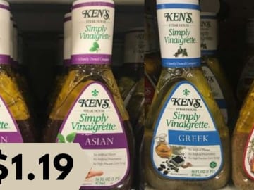 $1.19 Ken’s Steak House Dressing & Vinaigrette at Publix