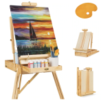 Portable Wooden French Easel with Sketchbox, Pallet, and Storage Drawer just $74.99 shipped! (Reg. $150)