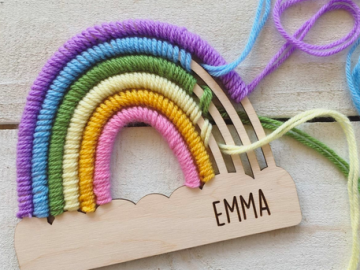 Personalized Rainbow Kids Craft Kit