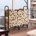 4-Foot Metal Firewood Log Rack Storage Holder $39.99 Shipped Free (Reg. $59.98)