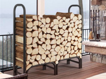 4-Foot Metal Firewood Log Rack Storage Holder $39.99 Shipped Free (Reg. $59.98)