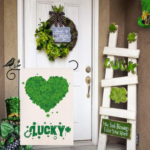 Lucky Shamrock Clover Heart Yard Flag $9.99 (Reg. $12.99) | St Patrick’s Day Decoration!