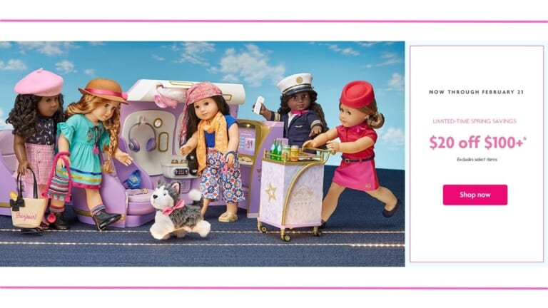 American Girl | Save $20 Off $100 Purchase