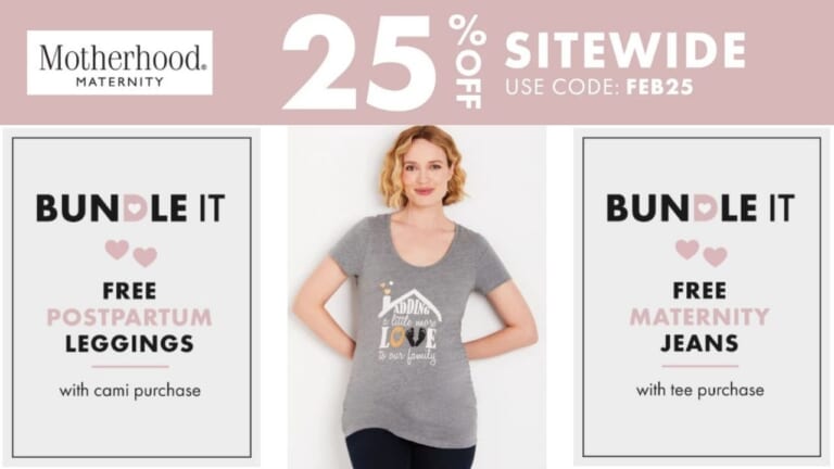 Motherhood Maternity | $30 Jeans & Tee Bundle+ 25% Off Sitewide