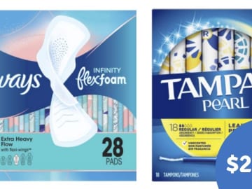 $2.83 Always & Tampax at Walgreens