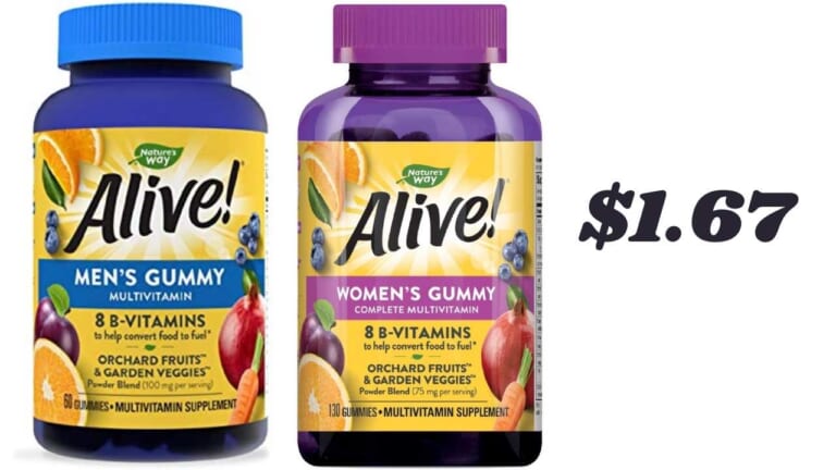 Nature’s Way Deal | $1.67 Multivitamin Gummies