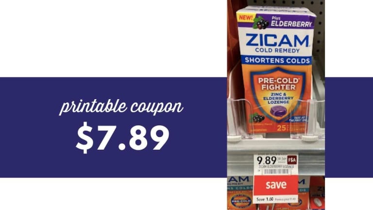 New Zicam Cold Remedy Printable | $7.89 at Publix & Harris Teeter