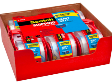 Scotch Heavy Duty Packaging Tape, 6 Rolls only $9.99 shipped!