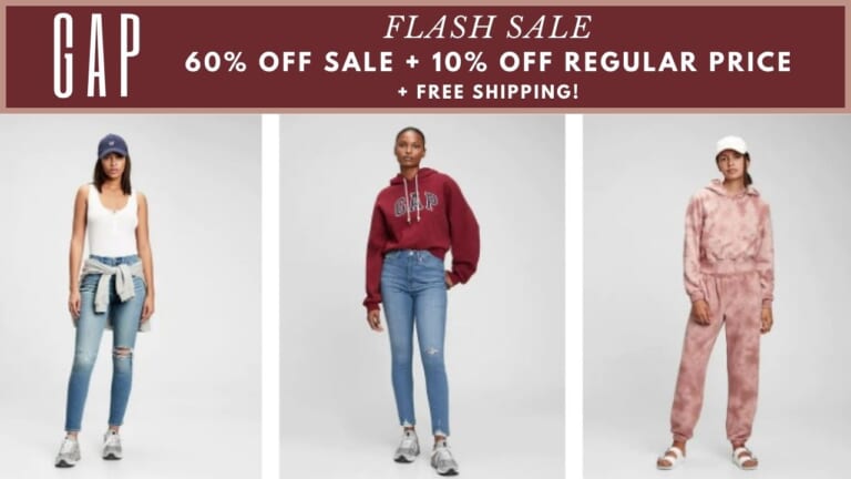 Gap | 60% Off Sale Styles + 10% Off Regular Price + Free Shipping