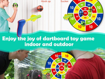 16-Piece Dart Board Set for Kids $9 After Code (Reg. $20) – FAB Ratings! Fun Easter gift idea