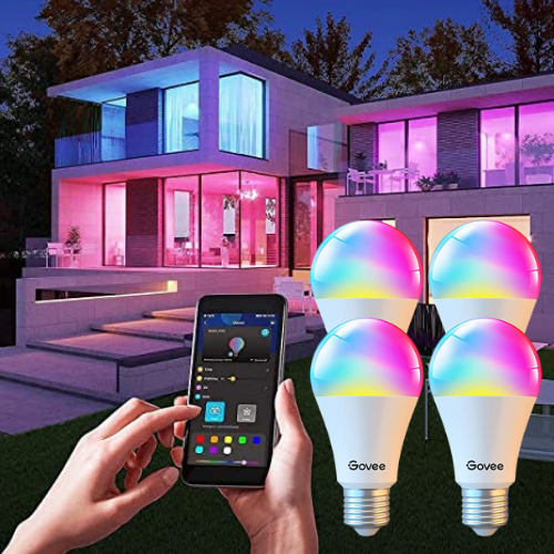 4 Pack Govee’s Wi-Fi Light Bulbs $27.19 Shipped Free (Reg. $38.99) | $6.80 each – Requires no hub for voice control!