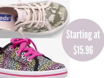 Keds Little Kid’s Kickstart Seasonal Jr. Shoes for $15.96