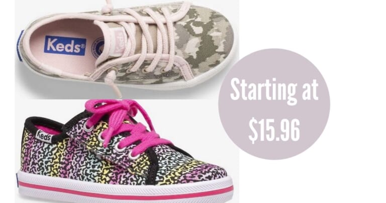 Keds Little Kid’s Kickstart Seasonal Jr. Shoes for $15.96