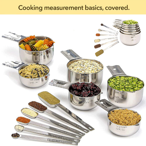 Today Only! 12-Piece Stainless Steel Measuring Cups and Spoons Set $23.19 (Reg. $44.99) – FAB Ratings! 7.3K+ 4.9/5 Stars!