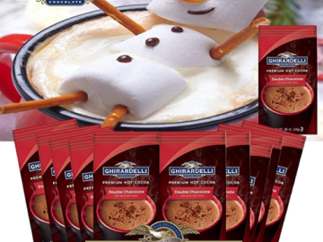 10 Pack Ghirardelli Double Chocolate Hot Cocoa Mix, 0.85-Ounce Packets as low as $5.70 Shipped Free (Reg. $9.99) | 57¢/Packet – Lowest Price!