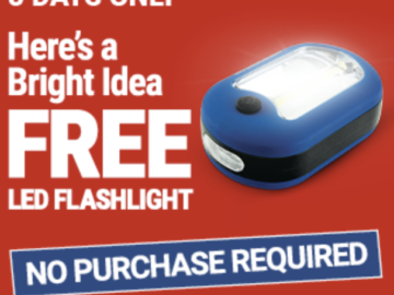 Free Ultra Bright LED Portable Worklight at Harbor Freight Tools!