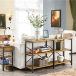 Check out this Must Have Entry Way Table with Plenty of Shelving, Just $89.99 + Free Shipping!