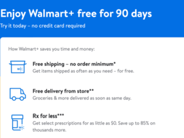 Try Walmart+ FREE for 90 Days, Get Same Day Groceries Delivered Free, Free Shipping on All Orders & More!