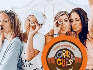 22 Count Crazy Cups Cinnamon Bun Premium Hot Chocolate K-Cups as low as $8.23 Shipped Free (Reg. $14) – FAB Ratings! $0.37/ K-Cup