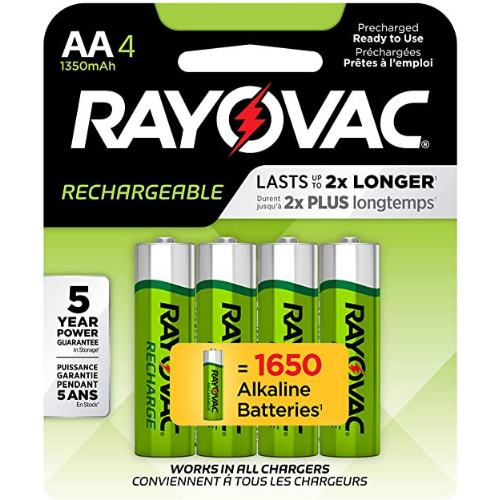 4 Count Rayovac Rechargeable AA Batteries as low as $7.76 Shipped Free (Reg. $24.97) – FAB Ratings! 10.9K+ FAB Ratings! | $1.94/Battery