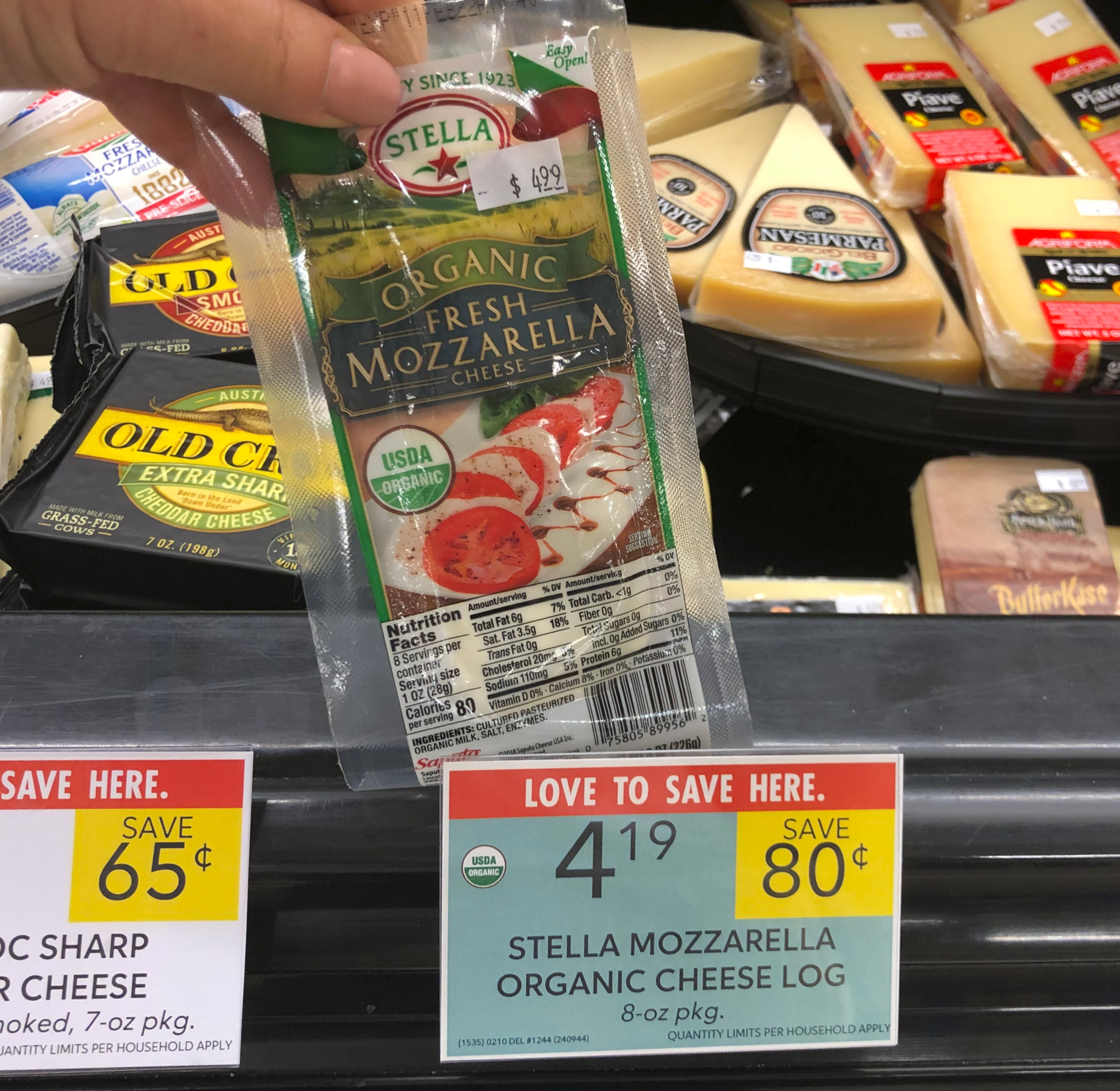 Stella Mozzarella Organic Cheese Log Just $3.19 At Publix on I Heart Publix 2