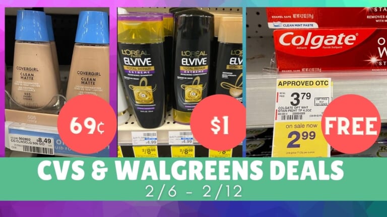 Video: Top CVS & Walgreens Deals 2/6-2/12