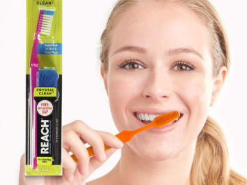 6-Pack Reach Crystal Clean Toothbrush Medium Bristles $8.62 (Reg. $10.36) – FAB Ratings! | $1.44 each!