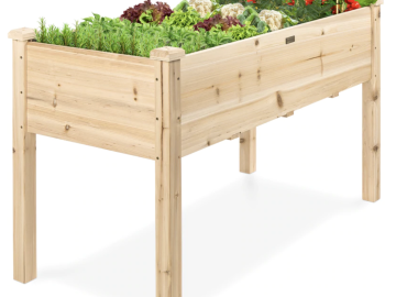 Elevated Wooden Garden Bed for just $89.99 shipped!