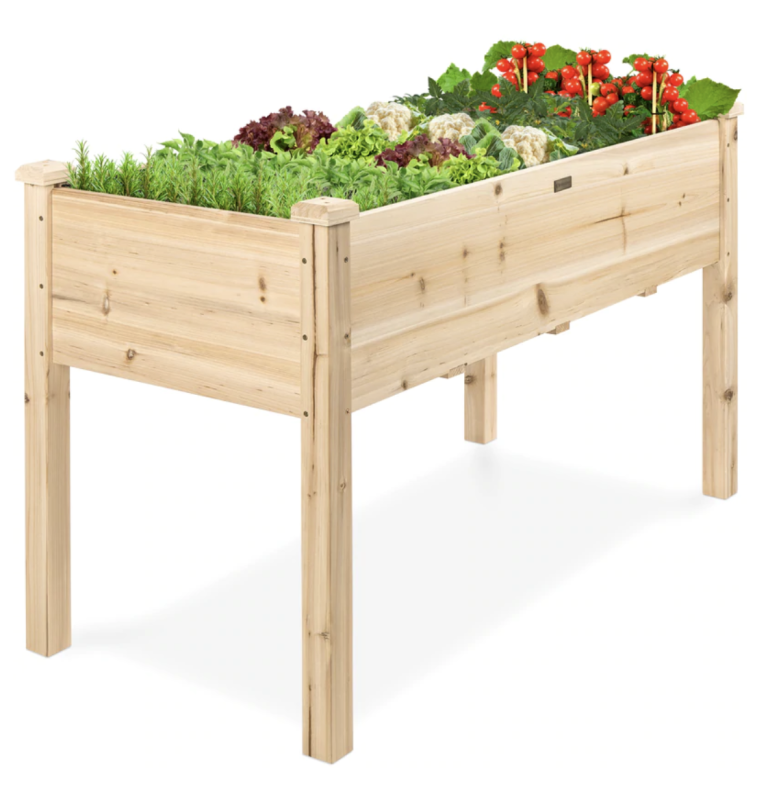 Elevated Wooden Garden Bed for just $89.99 shipped!